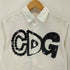コムデギャルソン COMME des GARCONS 黒ボタンデザイン デカデザイン ロングスリーブ ボタンダウンシャツ メンズ S