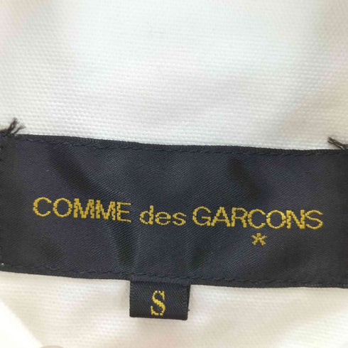 コムデギャルソン COMME des GARCONS 黒ボタンデザイン デカデザイン ロングスリーブ ボタンダウンシャツ メンズ S