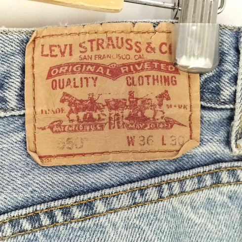 リーバイス Levis 00S メキシコ製 550 RELAXED FIT ジップフライデニム メンズ W36/L30