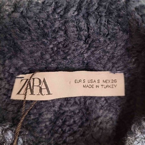 ザラ ZARA メタリックケーブル編み ノースリーブ レディース import:S
