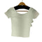 BLACK UP イージーベーシックUネック半袖Tシャツ レディース