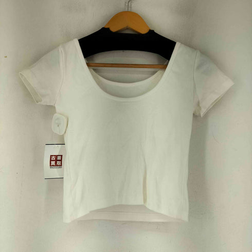BLACK UP イージーベーシックUネック半袖Tシャツ レディース