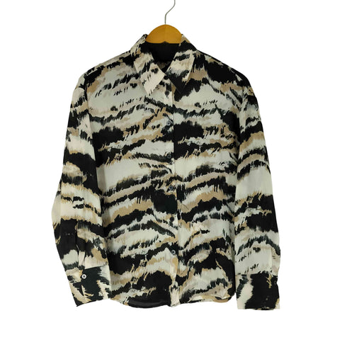 ザラ ZARA 総柄 L/S シャツ レディース import:S