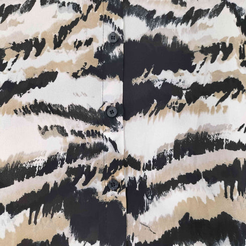 ザラ ZARA 総柄 L/S シャツ レディース import:S