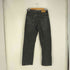 ザラ ZARA Straight fit ボタンフライ ブラックデニム メンズ 38