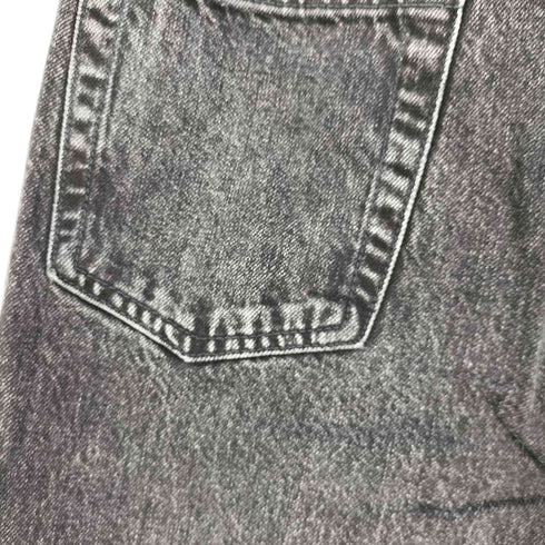 ザラ ZARA Straight fit ボタンフライ ブラックデニム メンズ 38
