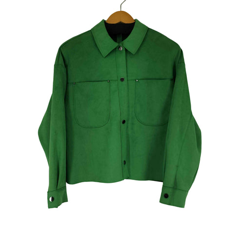 ザラ ZARA フェイクスエードシャツ レディース import:S