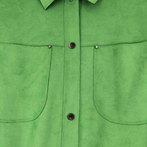ザラ ZARA フェイクスエードシャツ レディース import:S