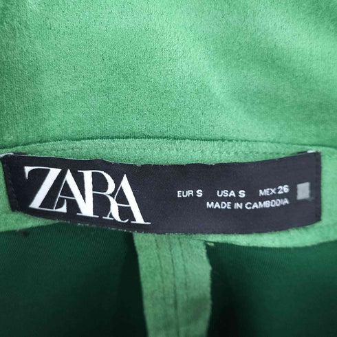 ザラ ZARA フェイクスエードシャツ レディース import:S