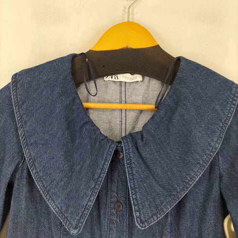 ザラ ZARA デニムシャツワンピース レディース import:XS