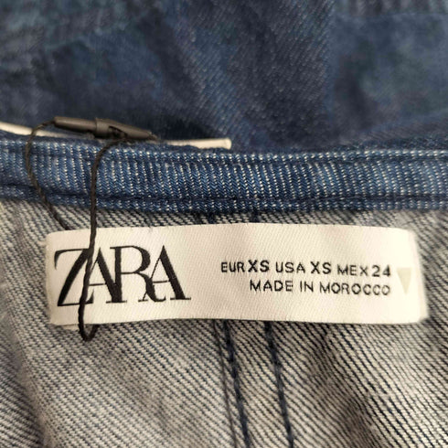 ザラ ZARA デニムシャツワンピース レディース import:XS