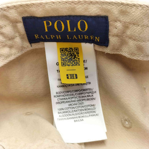 ポロラルフローレン POLO RALPH LAUREN ロゴ ポニー刺繍 6パネルキャップ メンズ ONE SIZE