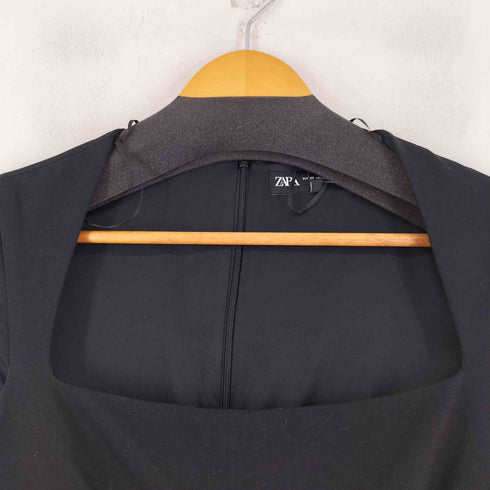 ザラ ZARA ワンホン タイベルト付きジャンプスーツ レディース import:XS