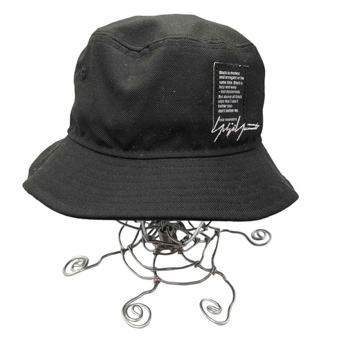 ヨウジヤマモトプールオム Yohji Yamamoto POUR HOMME 22AW BUCKET01 YY LABEL バケットハット メンズ SMALL/MEDIUM