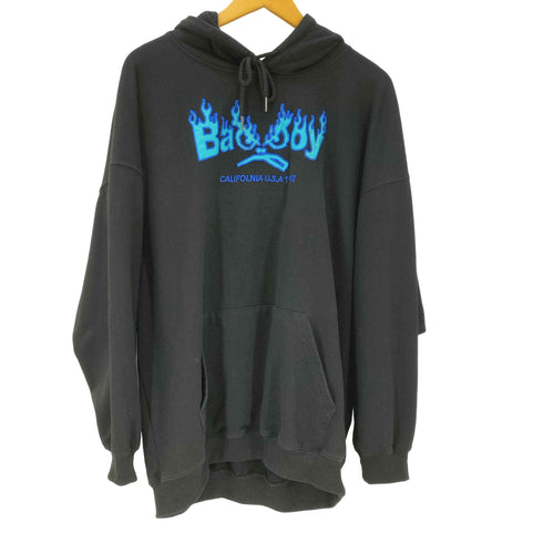 バッドボーイ BADBOY 21AW 別注 ロゴ ワッペン フーディー パーカー メンズ import:L