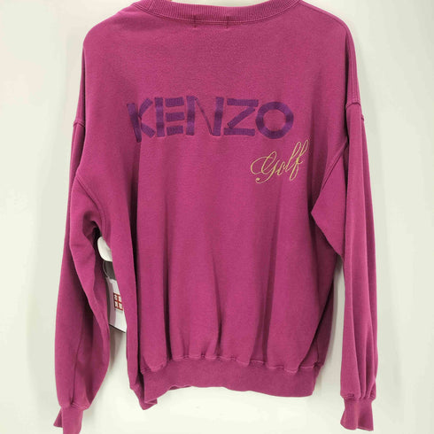 ケンゾーゴルフ KENZO GOLF 両面 ロゴ 刺繍 クルーネック スウェット メンズ JPN:3