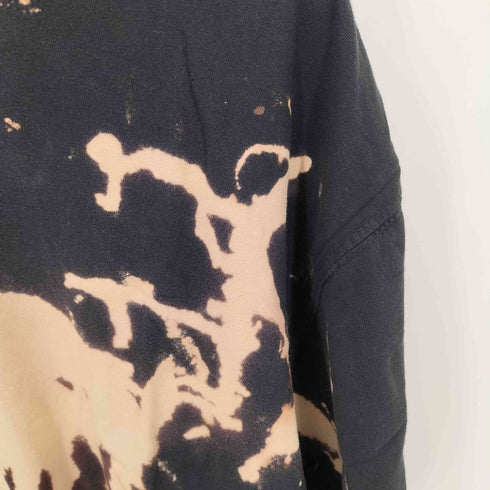 studio ブリーチ加工 グランジ総柄 クルーネック半袖Tシャツ アメカジ メンズ XL