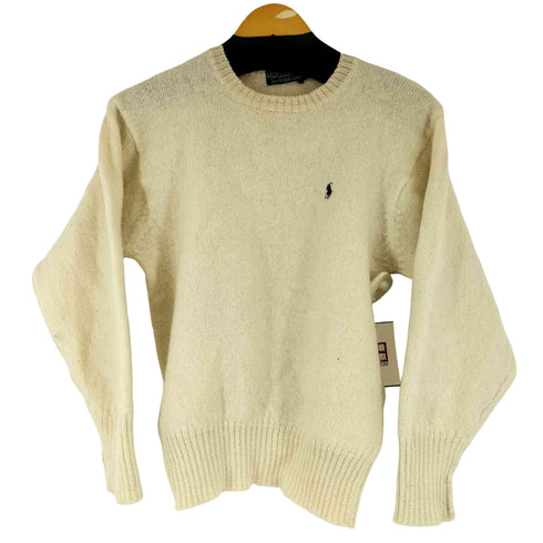 ポロバイラルフローレン Polo by RALPH LAUREN 90S スモールポニー刺繍 ウールニット レディース JPN:L