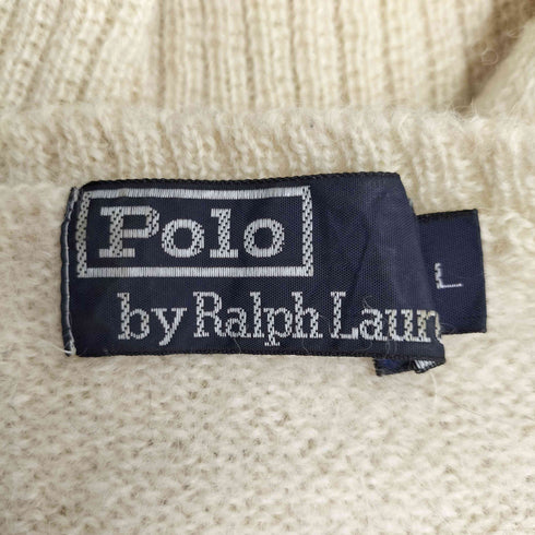 ポロバイラルフローレン Polo by RALPH LAUREN 90S スモールポニー刺繍 ウールニット レディース JPN:L