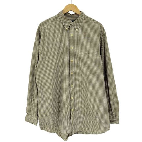 エディーバウアー Eddie Bauer チェック柄 ボタンダウン シャツ メンズ import:L