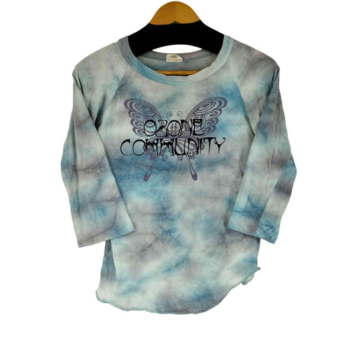 オゾンコミュニティー OZONE COMMYUNITY 90S バタフライプリント タイダイ L/S カットソー レディース