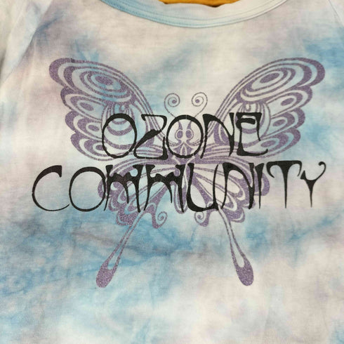 オゾンコミュニティー OZONE COMMYUNITY 90S バタフライプリント タイダイ L/S カットソー レディース