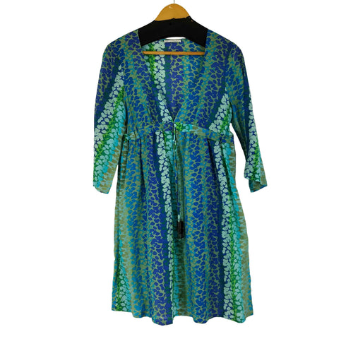 ダイアンフォンファステンバーグ DIANE VON FURSTENBERG シルク混 総柄 ワンピース レディース JPN:S