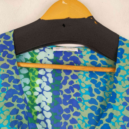 ダイアンフォンファステンバーグ DIANE VON FURSTENBERG シルク混 総柄 ワンピース レディース JPN:S
