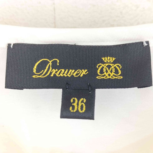 ドゥロワー Drawer 22SS ロング丈 ノーカラー ウエストドローコード ドレス ワンピース レディース JPN:36