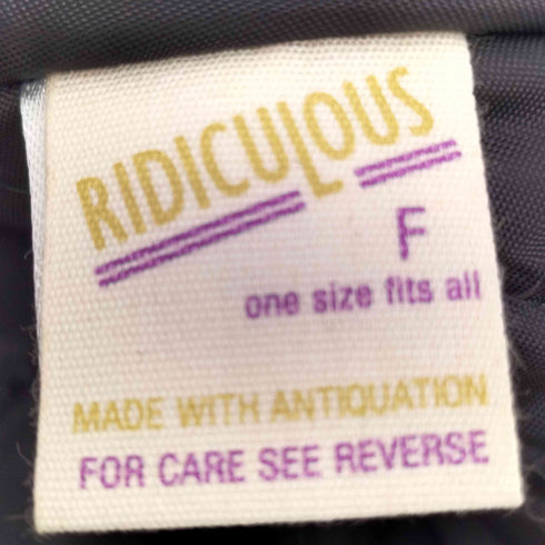 リデュラス RIDICULOUS 裏地キルティング フライトキャップ レディース ONE SIZE