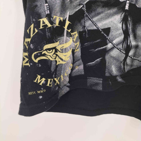 スカルプリント クルーネックTシャツ メンズ