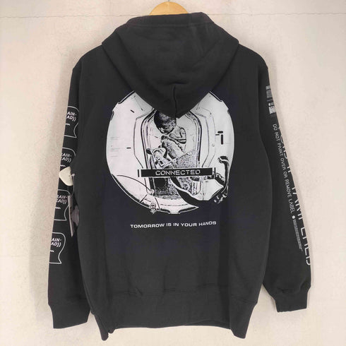 ブレインデッド BRAIN DEAD ×DEATH STRANDING 両面プリントプルオーバーパーカー メンズ M