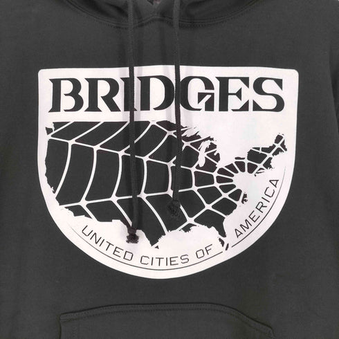 ブレインデッド BRAIN DEAD ×DEATH STRANDING 両面プリントプルオーバーパーカー メンズ M