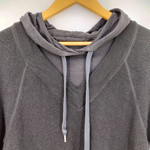 ティーバイアレキサンダーワン T by Alexander Wang ウール フードレイヤード Vネック ニット レディース import:S