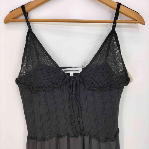 マックキュー McQ サテン切替 シアー キャミワンピース レディース import:XS