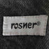 rosner ドイツ製 タック テーパード ブラックデニム メンズ