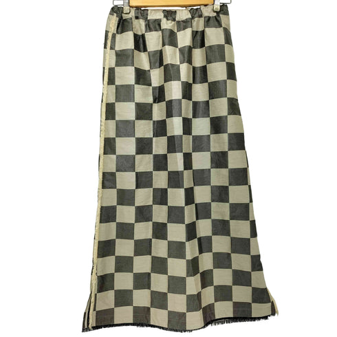 マチュアリー maturely Glitter Check Maxi グリッター チェック マキシ スカート レディース