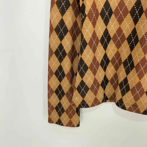 レイビームス Ray BEAMS 25AW アーガイルプリント クルーネック トップス レディース