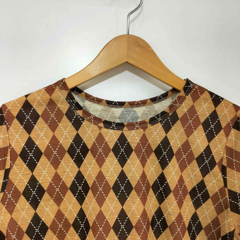 レイビームス Ray BEAMS 25AW アーガイルプリント クルーネック トップス レディース