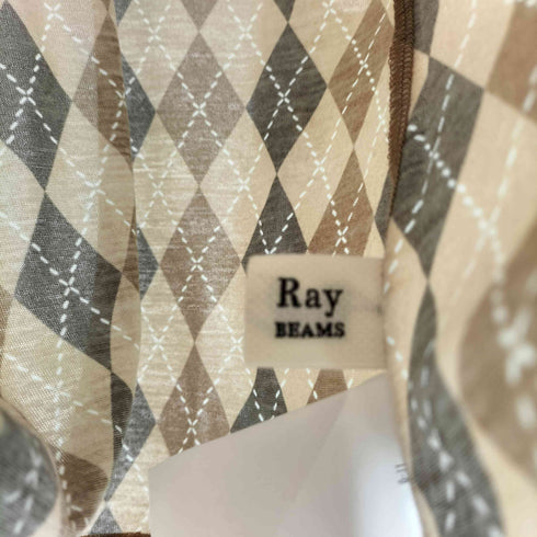 レイビームス Ray BEAMS 25AW アーガイルプリント クルーネック トップス レディース