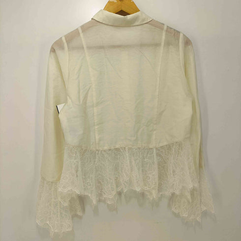 レイビームス Ray BEAMS 26SS レース キリカエ フレア スリーブ シャツ レディース