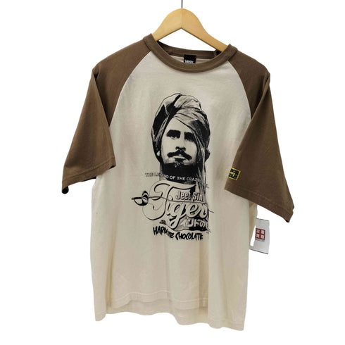 ハードコアチョコレート HARDCORE CHOCOLATE インドの猛虎 フロントプリント S/S ラグランTシャツ メンズ JPN:L