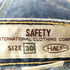 SAFETY 革パッチ デザインテーパードデニムパンツ メンズ 30