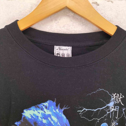 HAOMING フロントプリントクルーネック S/S Tシャツ メンズ JPN:L
