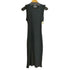 ザラ ZARA リブニット ロングワンピース フリル袖 レディース import:M