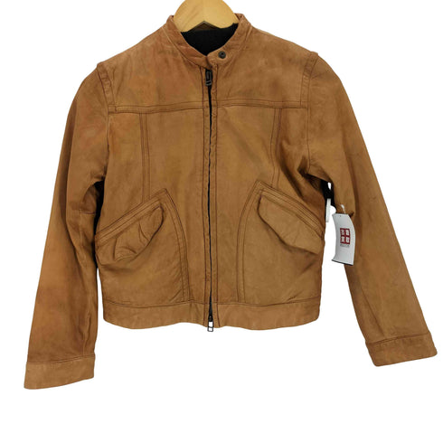 マカフィー MACPHEE lamb leather レザージャケット レディース JPN:38