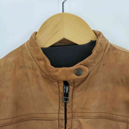 マカフィー MACPHEE lamb leather レザージャケット レディース JPN:38