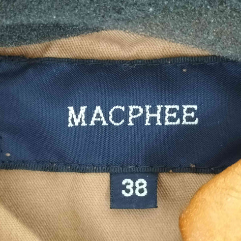 マカフィー MACPHEE lamb leather レザージャケット レディース JPN:38