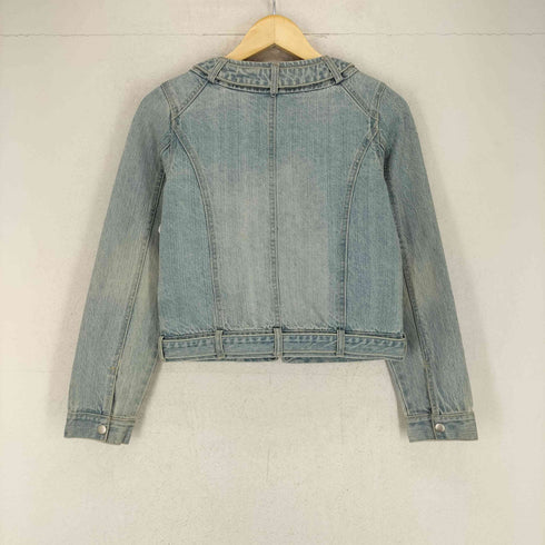cara kara ノーカラージップライダースデニムジャケット Y2K レディース JPN:M