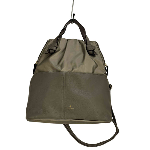 ペレボルサ PELLE BORSA エコバック付 レザーナイロンジャガード トートバッグ レディース